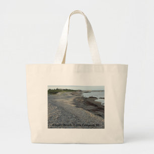 Grand Tote Bag La plage de Lloyd, petit Compton, RI