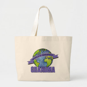 Grand Tote Bag La plus grande grand-maman du monde