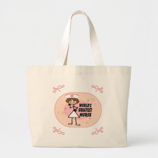 Grand Tote Bag La plus grande infirmière du monde