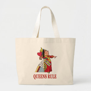 GRAND TOTE BAG LA REINE DES COEURS DÉCLARE LA RÈGLE DES REQUÈNES