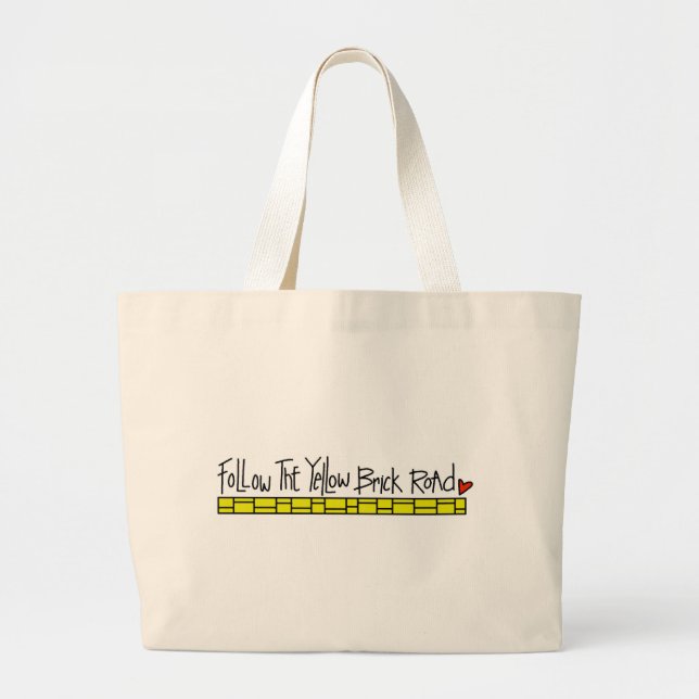 Grand Tote Bag La route jaune de brique (Devant)