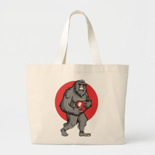 Grand Tote Bag la Saint-Valentin coeur de Bigfoot