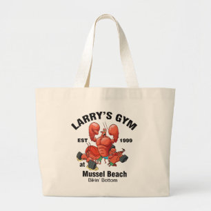 Grand Tote Bag La salle de sport de Larry à Mussel Beach