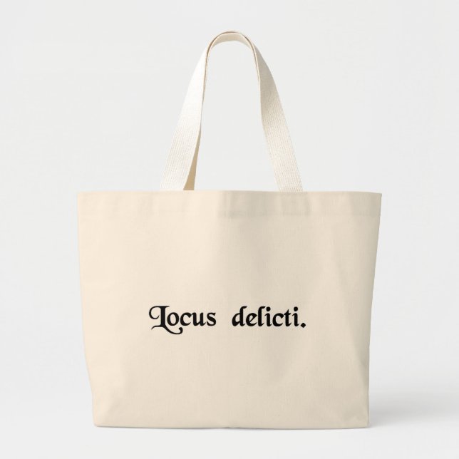 Grand Tote Bag La scène du crime (Devant)