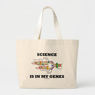 Grand Tote Bag La Science est dans mes gènes (la reproduction