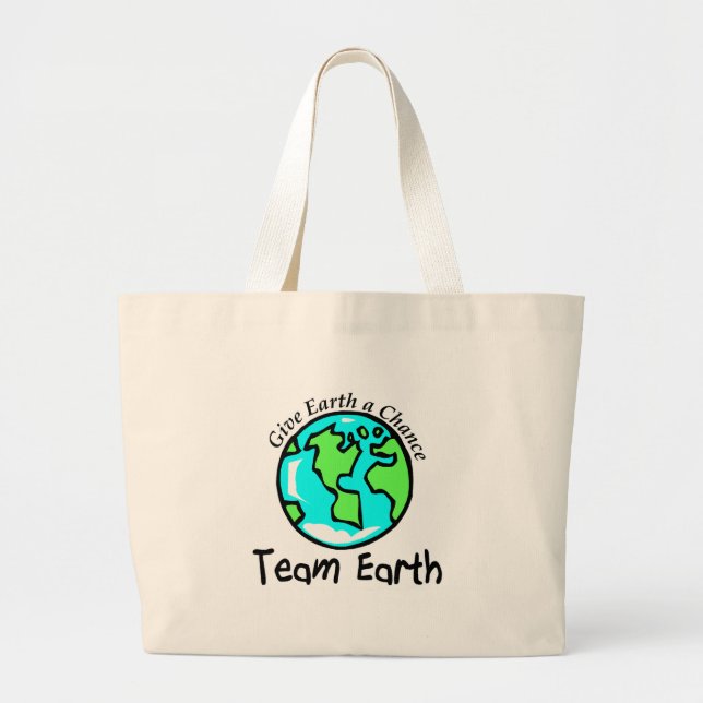 Grand Tote Bag La terre d'équipe (Devant)