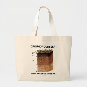 Grand Tote Bag La terre vous-même passent plus de temps avec la