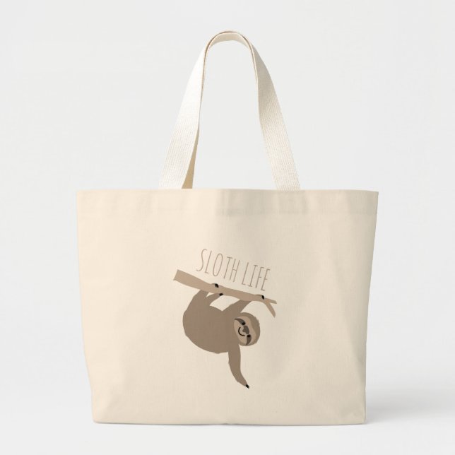 Grand Tote Bag La vie de paresse (Devant)