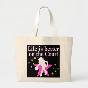 GRAND TOTE BAG LA VIE EST MEILLEURE À LA COUR