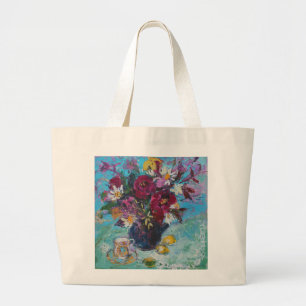 Grand Tote Bag La vie toujours avec la tasse de thé 2013