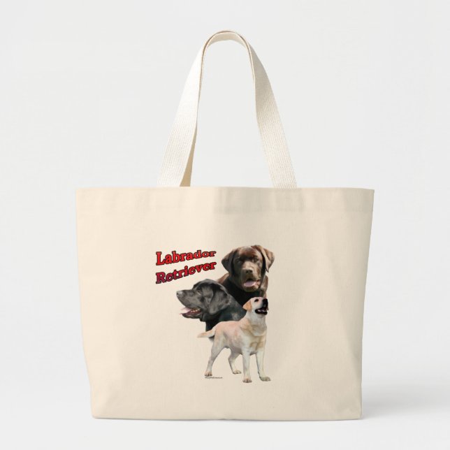 Grand Tote Bag Labrador Retriever Trio 2 (Devant)