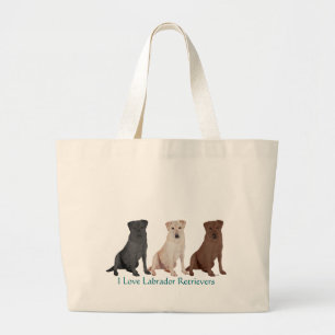 Grand Tote Bag Labrador Retrievers - 3 Couleurs à Adorer