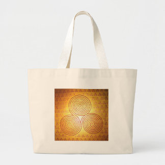 Grand Tote Bag Labyrinthe en spirale triple