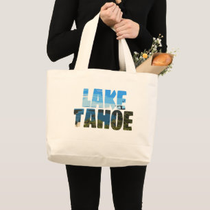 Grand Tote Bag Lac Tahoe Emerald Bay Californie Arrière - plan