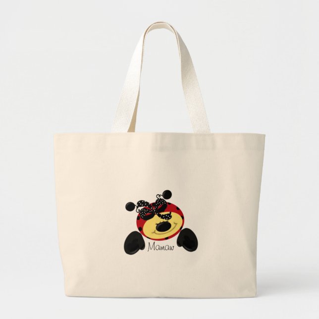 Grand Tote Bag LadybugPolka-Mamaw (Devant)