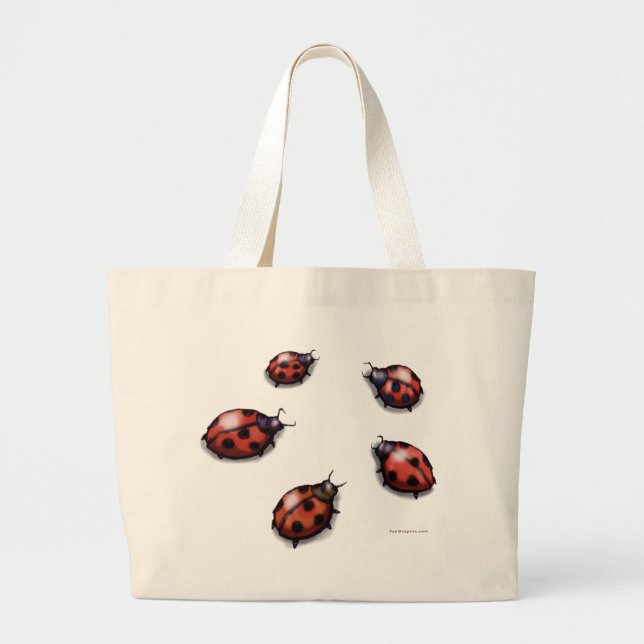 Grand Tote Bag Ladybugs (Devant)