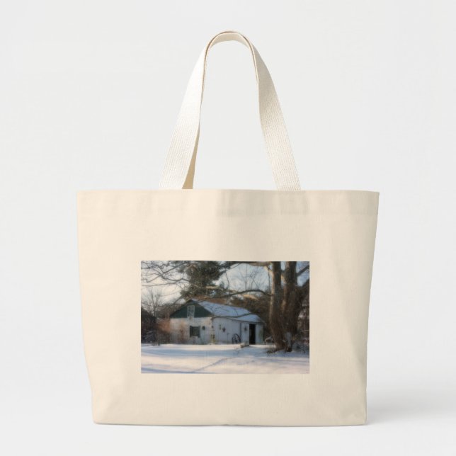 Grand Tote Bag Laisse-le neiger ! (Devant)