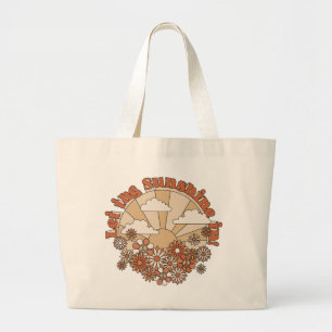 Grand Tote Bag Laisser briller le soleil dans la marguerite Super