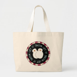 Grand Tote Bag Laisser la neige Tshirts et cadeaux de vacances