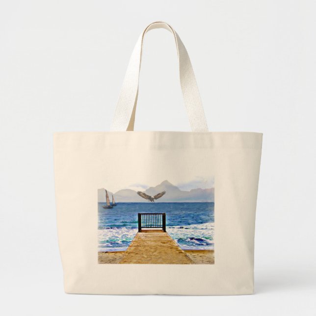 Grand Tote Bag Laisser partir !_ (Devant)