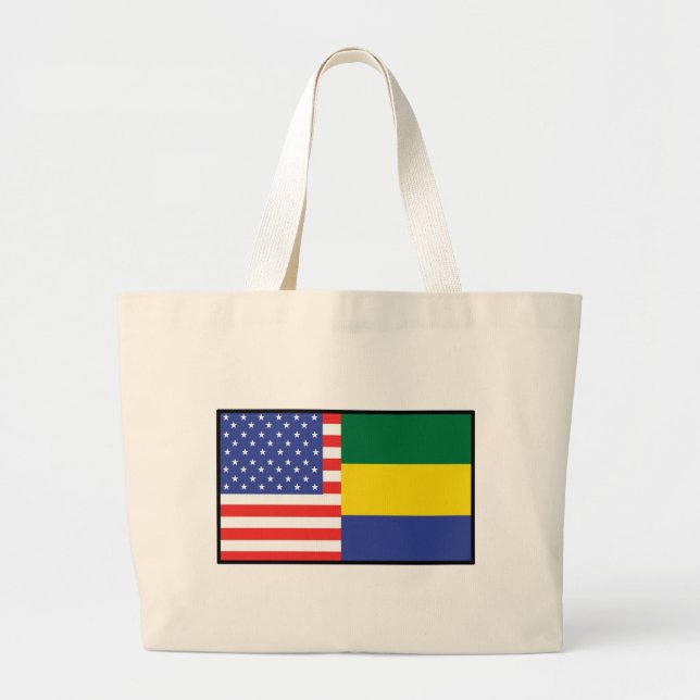Grand Tote Bag L'Amérique Gabon (Devant)