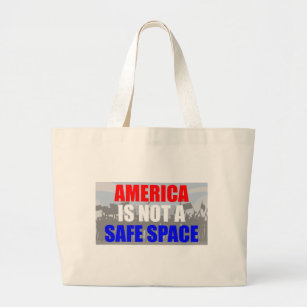 Grand Tote Bag L'Amérique n'est pas un espace sûr