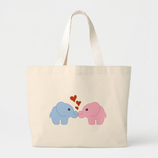 Grand Tote Bag L'amour de l'éléphant
