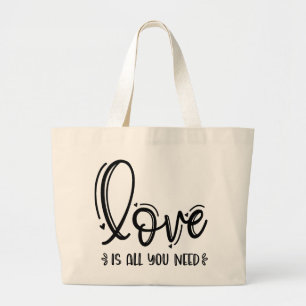 Grand Tote Bag L'amour est tout ce dont vous avez besoin-76756