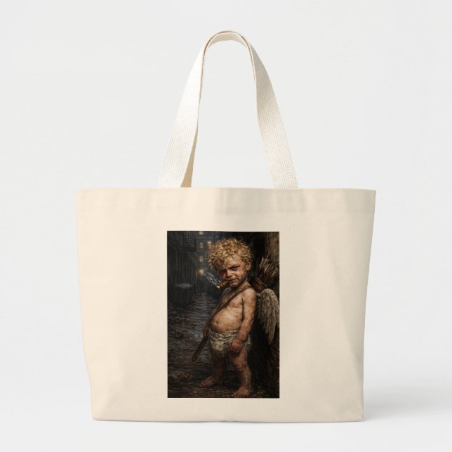 Grand Tote Bag L'amour pue (Devant)