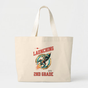 Grand Tote Bag Lancement en 2e année - Retour à l'école