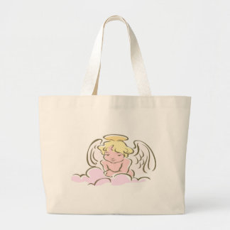 Grand Tote Bag L'ange sourit Fourre-tout