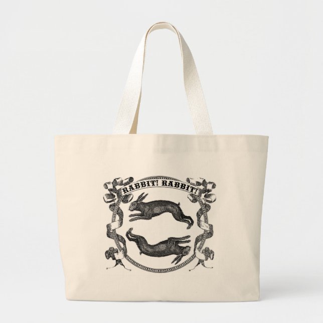 Grand Tote Bag Lapin de lapin (Devant)
