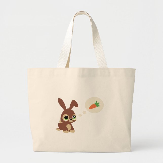 Grand Tote Bag lapin de pâques (Devant)