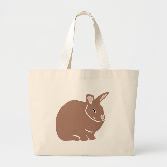 Grand Tote Bag Lapin de Pâques  (Devant)