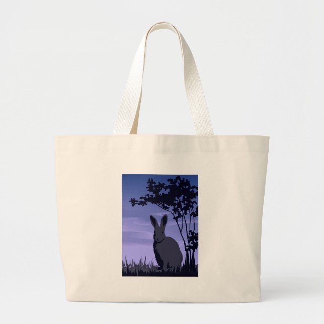 Grand Tote Bag Lapin sauvage (Devant)