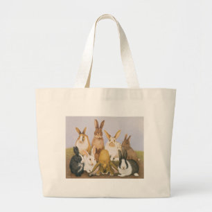 Grand Tote Bag Lapins chanceux
