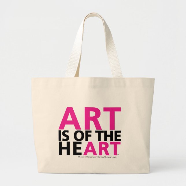 GRAND TOTE BAG L'ART EST DU COEUR (Devant)