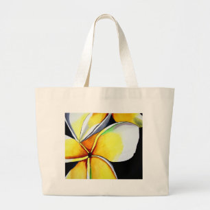 Grand Tote Bag L'art floral Frangipani