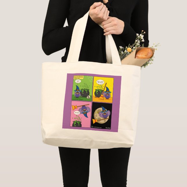Grand Tote Bag L'Assistant Apprentice - Cleaning Comic (Devant (produit))