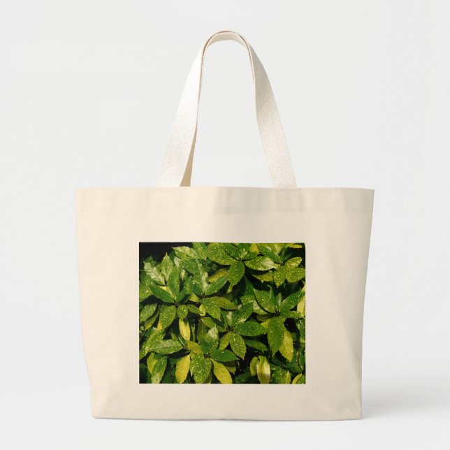 Grand Tote Bag Laurel, Aucuba Japonica (Devant)