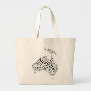Grand Tote Bag L'Australie dans Tagxedo