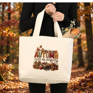 Grand Tote Bag L'automne me convient parfaitement Yarn Art