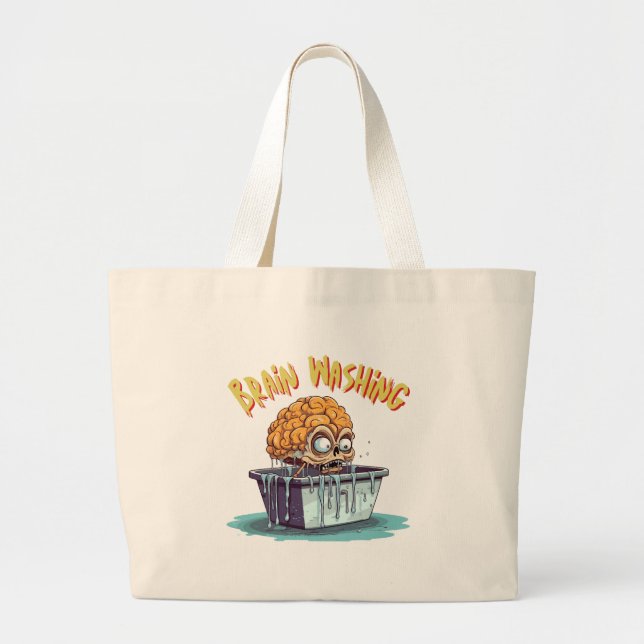 Grand Tote Bag Lavages de cerveau (Devant)