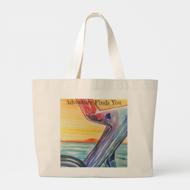Grand Tote Bag L'aventure vous recherche (Dos)