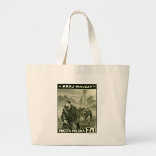 Grand Tote Bag Le 2ÈME GUERRE MONDIALE polit l'armée à la maison