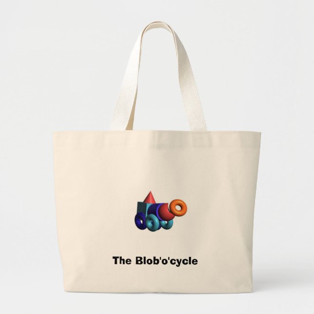 Grand Tote Bag Le Blob'o'cycle (Devant)