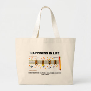 Grand Tote Bag Le bonheur dans la vie dépend du gradient