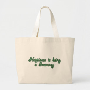 Grand Tote Bag Le bonheur est un Grammy