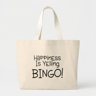 Grand Tote Bag Le bonheur hurle le bingo-test