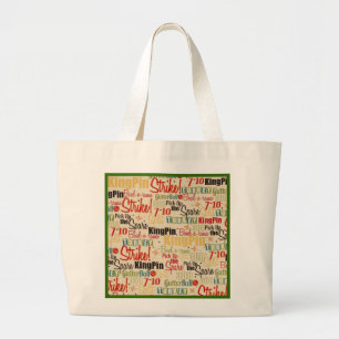 Grand Tote Bag Le bowling est juste vers le haut de mon allée